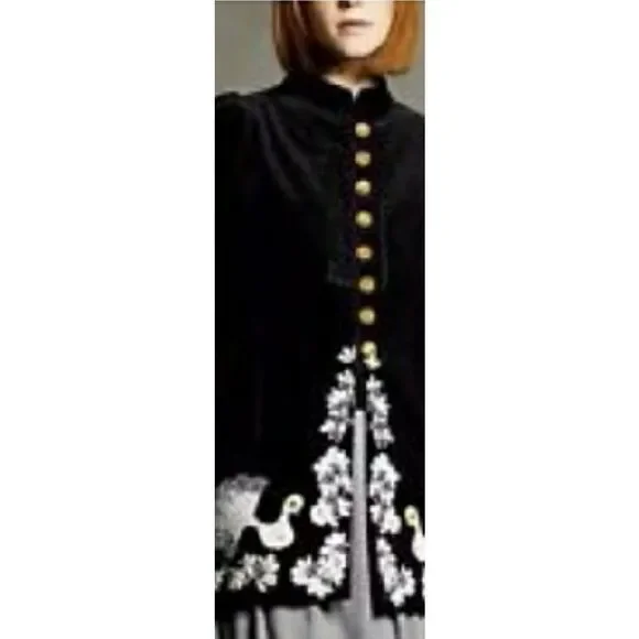 RARE anthropologie elevenses peacock corduroy - Picture 4 of 16